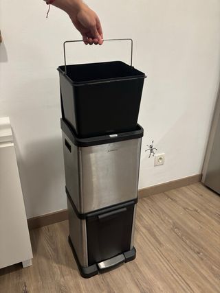 Cubo de basura doble