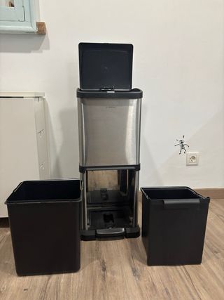 Cubo de basura doble