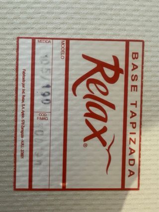 Canapé Cama Relax 105x190cm Negro/Blanco