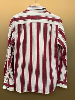 Camisa Springfield Rayas Granate y Blanco Talla M