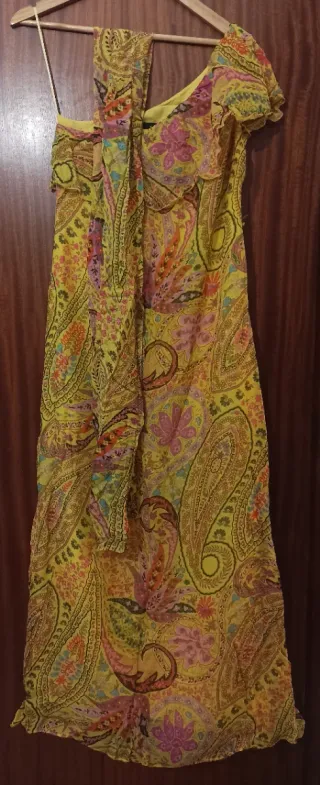 Vestido Largo Estampado Multicolor