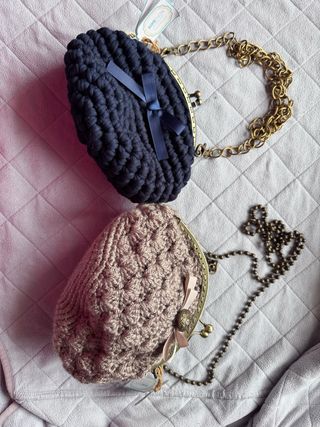 Lotes de bolsos tejidos