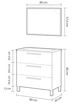 Mueble baño + Espejo