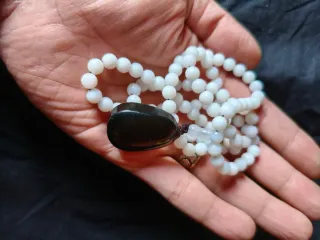 Collar de jade chino antiguo