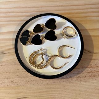 Bandeja joyero negra y Blanco