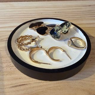 Bandeja joyero negra y Blanco