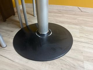 Mesa Comedor Cristal Templado Abatible 130cm