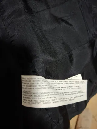 Chaqueta Terciopelo Mango Negra