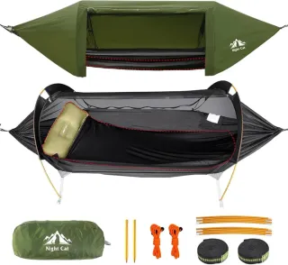 Hamaca night cat verde pro