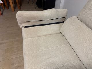 Sofá modular 3 plazas, asientos y cabezales abatib