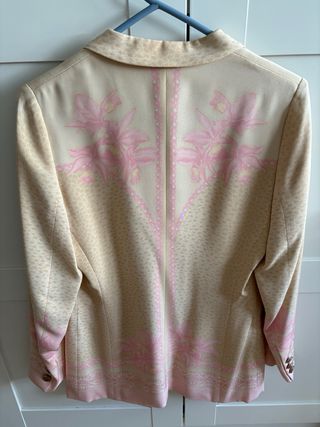 Chaqueta Escada Beige y Rosa Talla M