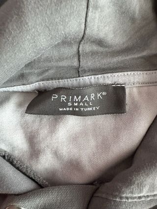 Sudadera Primark Gris y Blanca Hombre