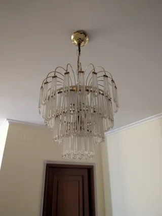 Lámpara de cristal estilo clásico