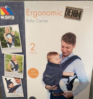 Mochila Portabebés Denim Molto , muy Ergonómica