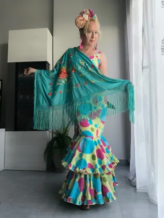 Vestido Flamenca Multicolor