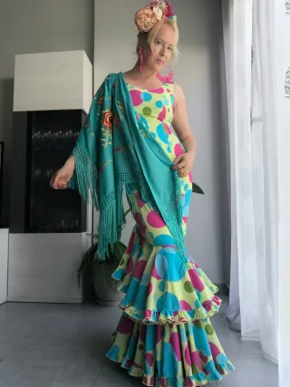 Vestido Flamenca Multicolor