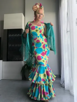 Vestido Flamenca Multicolor