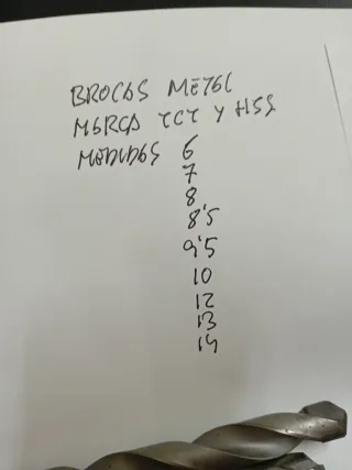 Lote Brocas Metal Varias Medidas HSS