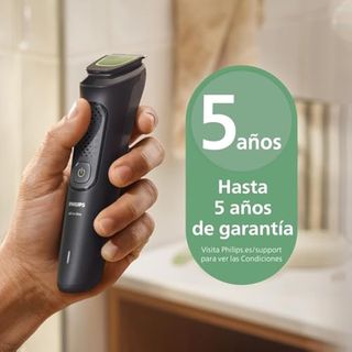 Philips Recortadora Todo En Uno series 3000, Kit 9 en 1,NUEVO, ABIERTO, Afeitadora y cortapelos Hombre para Rostro, Pelo y Cuerpo, Barba, Cuchillas Autoafilables suaves con la piel, 12 longitudes,...