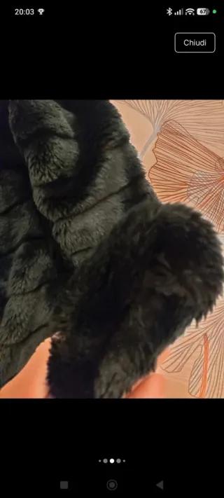 Pelliccia sintetica nera