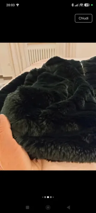 Pelliccia sintetica nera