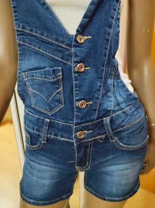 Peto vaquero corto mujer