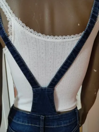 Peto vaquero corto mujer