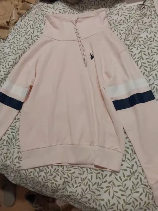 Sudadera rosa Polo Ralph Lauren cuello alto