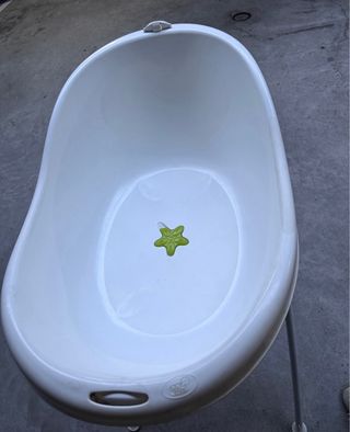 Bañera bebé con reductor gris