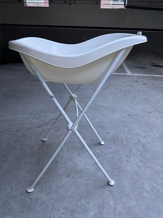 Bañera bebé con reductor gris