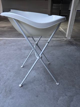 Bañera bebé con reductor gris