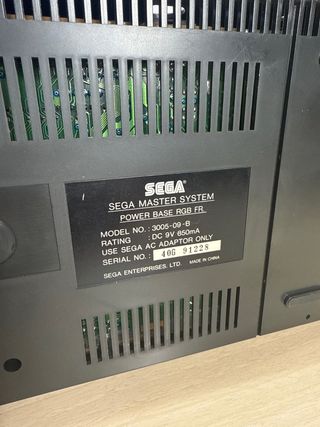 Master System RGB FR Mod. 3005-09-B Hang On +Snail