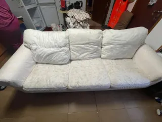 Sofá Ikea floral tela multicolor