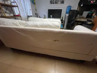 Sofá Ikea floral tela multicolor