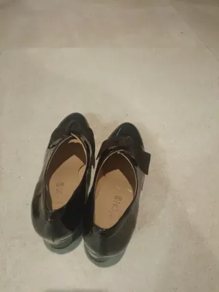 Zapatos D'chicas. Mujer Talla 40 Negro/Marrón bril