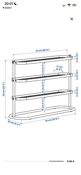 Zapateros Metálicos Negro