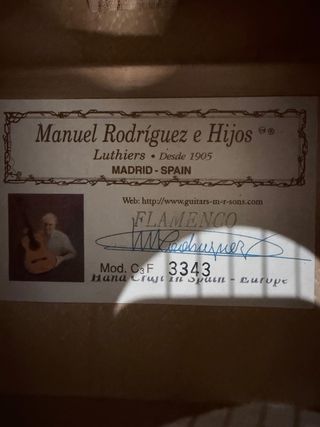 Guitarra Manuel Rodriguez