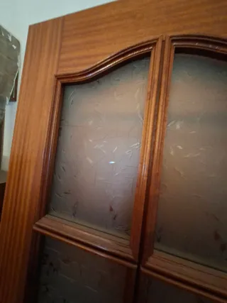 Puerta Sapeli 78cm con Cristal