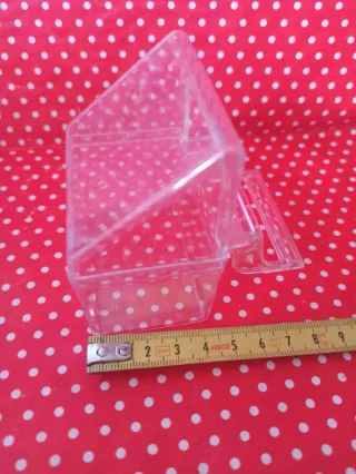 2 Comederos NUEVOS, para jaula de pájaros.