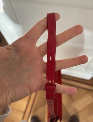 Bolso Zara ante rojo