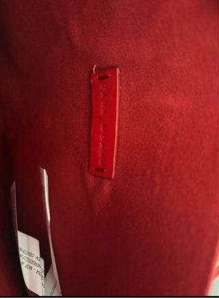 Bolso Zara ante rojo