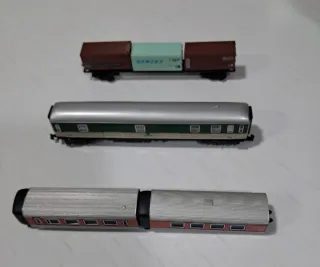 Lote trenes y vagones antiguos