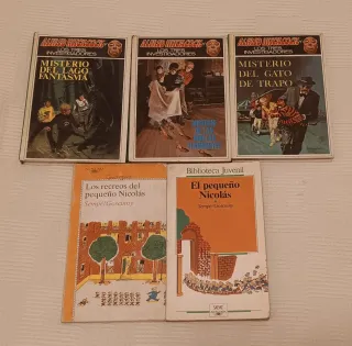 Lote 5 libros infantiles juveniles antiguos