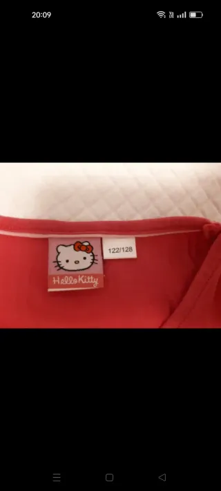 Maglietta bambina Hello Kitty rossa