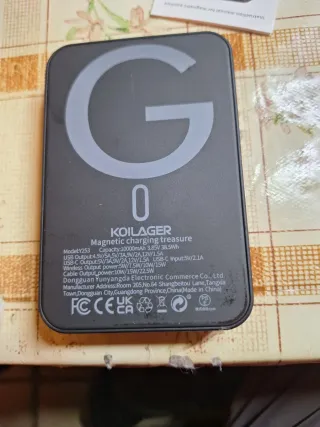 Batería Externa Power Bank 22.5W Carga Rápida