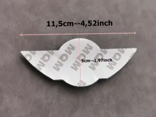 11,5x5cm Emblema Mini Cooper One Capó o Maletero