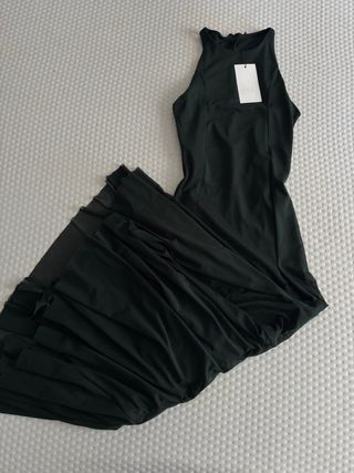 Vestido Zara verde largo