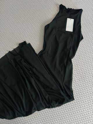 Vestido Zara verde largo