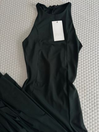 Vestido Zara verde largo