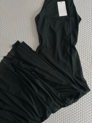 Vestido Zara verde largo